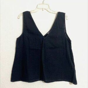 CALME V-Neck Drape Tank Top MSRP $108 Women's Size XS